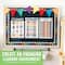 Hadley Designs 11" x 17" Boho Preschool Educational Laminated Posters for Toddlers Set